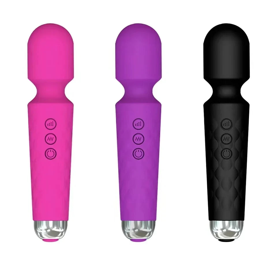 A1🔋 Handheld Electric Back Massager 💆‍♂️ – 8 Speeds ⚡ | 20 Modes 🔄 – Rechargeable 🔄 & Waterproof 💧 & Quiet 🤫 – Deep Tissue Neck & Back Massager 🖤 (Black)
