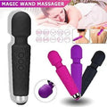 Handheld Electric Back Massager  – 8 Speeds | 20 Modes  – Rechargeable  & Waterproof  & Quiet  – Deep Tissue Neck & Back Massager
