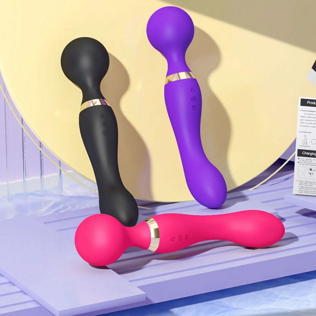 Double-Ended 2-in-1 Wand Vibrator ✨